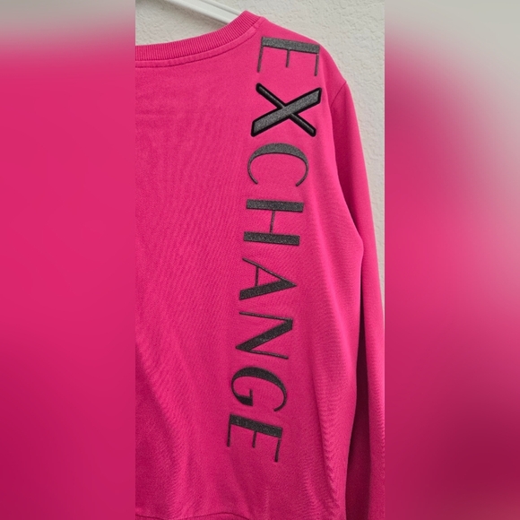 Armani Exchange Women's Longsleeve Sweatshirt Vertical Side Logo XL - Picture 8 of 8